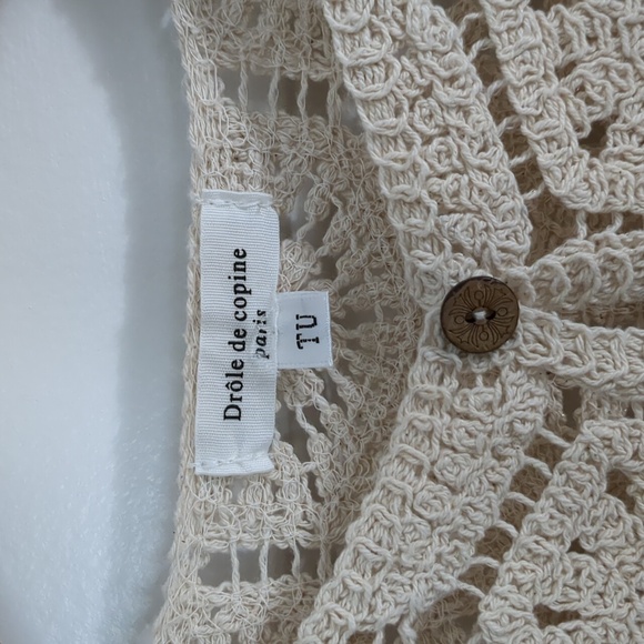 Drole de Copine Paris Crochet Cardigan - Picture 2 of 5